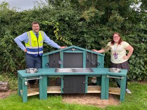 Supporting image for story: Shrewsbury 'mud kitchen' revamped by Midlands business