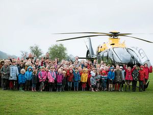 Supporting image for story: Science drops in from the sky for Shrewsbury school