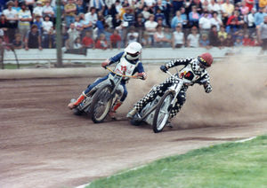 The Heathens in action in 1980