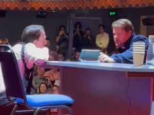 Supporting image for story: ‘Incredible’ to watch England with James Corden before play, theatre goer says