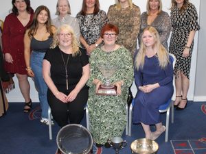 Best of British – members of the Shropshire Ladies squad, including Cheryl Caswell (front right)