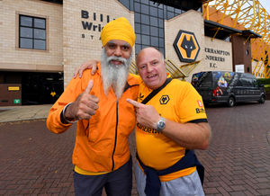 Wolves fans were among those joining Manny Singh Kang at the start