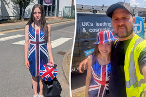 Courtney Wright and her dad Stuart Field