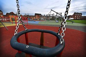 The play area at Peregrine Way, Cannock