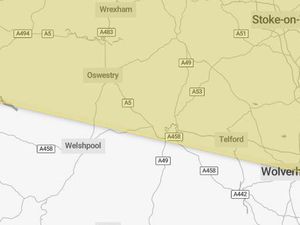 Supporting image for story: 21-hour weather warning in place across Shropshire tomorrow
