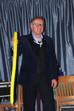 Supporting image for story: Paul weaves his magic to delight of Rotarians