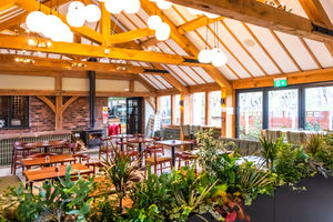 The revamped restaurant at Halfpenny Green Wine Estate