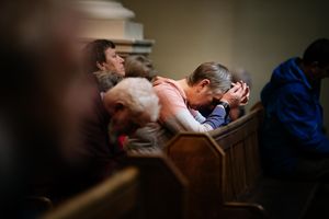 The service at St Mary Magdalene Church in Bridgnorth