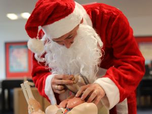 Supporting image for story: Santa succeeds in college great escape