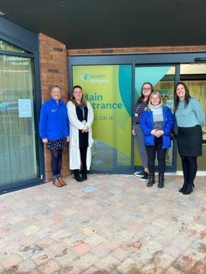 Caring staff at Severn Hospice, which has been named by Bluebird Care Shropshire as its annual charity of choice