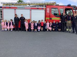 Supporting image for story: Firefighters treat Darlaston primary school pupils to a visit with their engine