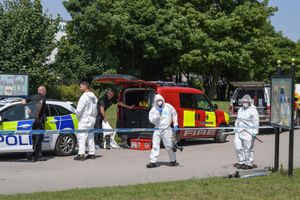Search teams at Handsworth Cemetery. Photo: SnapperSK