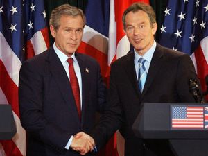 Supporting image for story: George Bush was determined to ‘rid world of evil-doer Saddam Hussein’