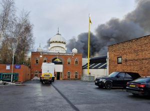The view from behind the nearby Guru Teg Bahadur Gurdwara

