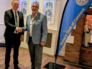 Supporting image for story: Rotary Club of Cannock welcomes new honorary members