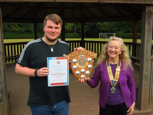 Supporting image for story: Rotary's highest award presented to student at leavers' assembly