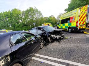 Supporting image for story: Van driver fined for filming crash scene on A41 near Newport