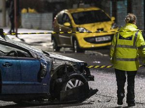 Supporting image for story: Residents in shock as driver is killed when car overturns and smashes into parked vehicle