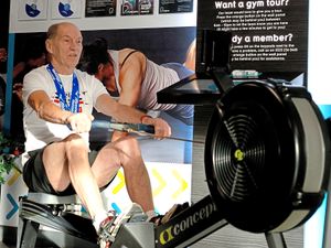 Supporting image for story: Rowing champ Derek is urging others to get fit