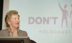 Mindu Hornick, now 86, was talking as part of Holocaust Memorial Day 2016