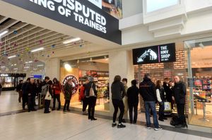 The HMV store opening in the Darwin shopping Centre, Shrewsbury 