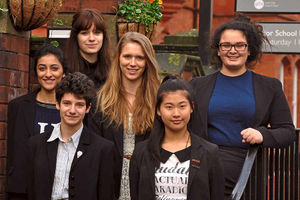 At Shrewsbury High School for Girls - Ankita Deshpande, Dominique Goddard, Megan Lea, Evie Colman, Miho Sugiyama and Posey Mehta