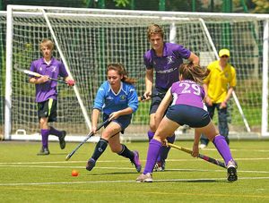 William Brookes' Lucy McKelvey with the ball
