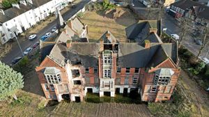 Work has stalled on the former Wolverhampton Eye Infirmary