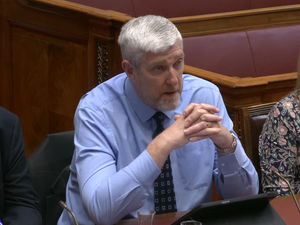 Stormont Finance Minister John O'Dowd appears before the Northern Ireland Assembly Finance Committee