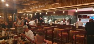 The kitchen team work their magic on the different meals