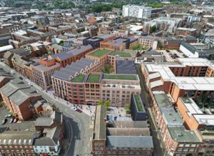 A visualisation of the proposed Jewellery Quarter development. Taken from council report.