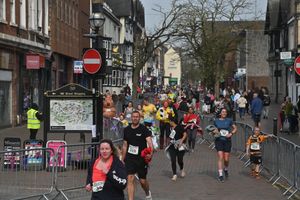 The Stafford half marathon and fun run wound its way through the town centre