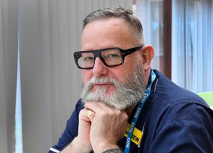  Andrew Rogers retrained as a nurse at 50 and works on Linden Ward - he will be moving with the rest of the team.