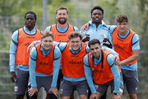 Mo Diomande, Ben Cisse and Cole Deeming (Photo by Adam Fradgley/West Bromwich Albion FC via Getty Images)