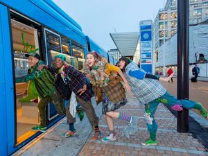 Supporting image for story: Newly opened tram stop takes passengers all the way to Neverland