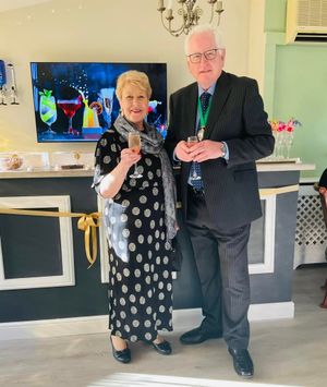 Deputy Mayor Chris Aked and wife Gillie - picture: Oldbury Grange