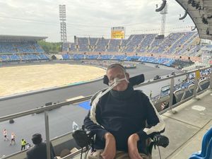 Supporting image for story: 'I made it': Senior officer with terminal illness proud to attend Commonwealth Games