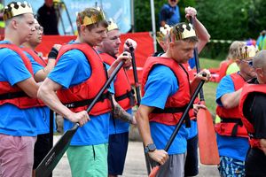 By royal appointment: This team looked to take home the crown at Severn Hospice Dragon Boat Festival