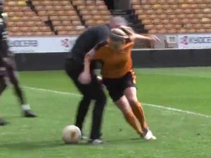 Supporting image for story: WATCH: Paul Lambert nutmegged by Wolves Women's Jen Anslow at Molineux