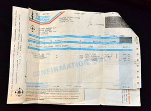 The invoice from the friends' holiday to Spain