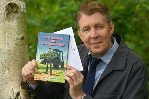 Dr Tadzio Jadlowski with his new book 'Jonni Greenbelt and The Magic of Fields'