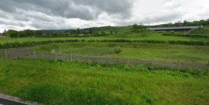 The site on the outskirts of Newtown where plans for a petrol filling station and restaurant have been approved. From Google Streetview