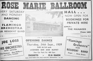 An advert for the opening night