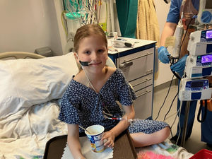 Supporting image for story: Girl, 8, battling rare cancer after sickness originally thought to be 'winter bug'