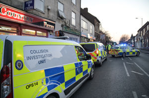 Police at the scene. Photo: SnapperSK