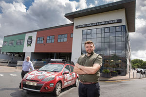 Ready to roll - George Loftus (right) with Simon Thorpe, CEO of Jones Village Bakery. Picture: Mandy Jones