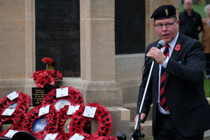 Builth Wells and District Royal British Legion Branch Chairman Adam Johnstone Pic by Andy Compton