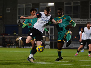 Ammar Dyer and David Solademi in action against Telford last season for Alvechurch