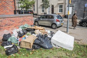 Rubbish in the Nursery Road area of Lozells, Birmingham on September 9 2025. 