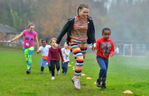 Priorslee Primary Academy School held a colour run, raising money for the Children's Ward at Princess Royal Hospital. 
